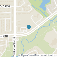 Map location of 2021 Green Oaks Boulevard, Arlington, TX 76018