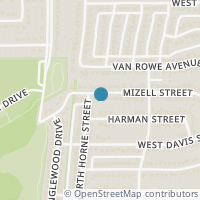 Map location of 334 Mizell Street, Duncanville, TX 75116
