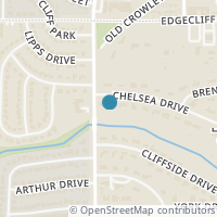 Map location of 3 Chelsea Drive, Edgecliff Village, TX 76134