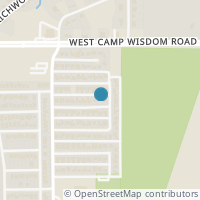 Map location of 2711 Meadow Harvest Lane, Dallas, TX 75237