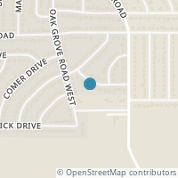 Map location of 1412 Hazel Leigh Lane, Fort Worth, TX 76134