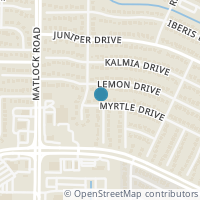 Map location of 205 Myrtle Dr, Arlington TX 76018