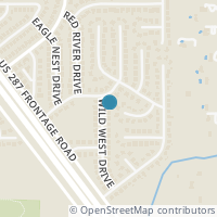 Map location of 5205 Wild West Dr Ste 2000, Arlington TX 76017