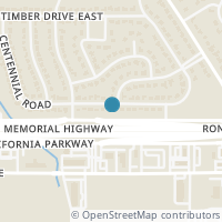 Map location of 3320 Centennial Rd, Forest Hill TX 76119
