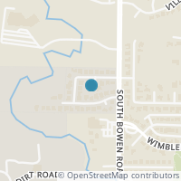 Map location of 2508 Chad Drive, Arlington, TX 76017