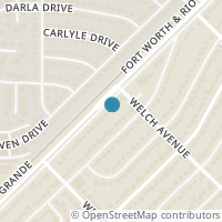 Map location of 5813 Wedgwood Drive, Fort Worth, TX 76133