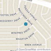 Map location of 3509 Wosley Drive, Fort Worth, TX 76133