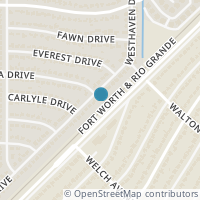 Map location of 5617 Westhaven Drive, Fort Worth, TX 76132