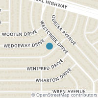 Map location of 3508 Wosley Drive, Fort Worth, TX 76133