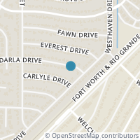 Map location of 4613 Darla Drive, Fort Worth, TX 76132