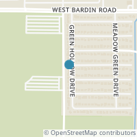 Map location of 4910 Green Hollow Drive, Arlington, TX 76017