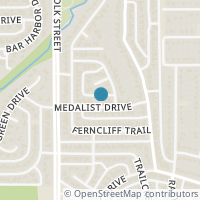 Map location of 1015 Medalist Drive, Dallas, TX 75232