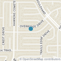 Map location of 5709 Trail Crest Drive, Arlington, TX 76017