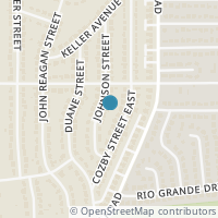 Map location of 1207 Johnson Street, Benbrook, TX 76126