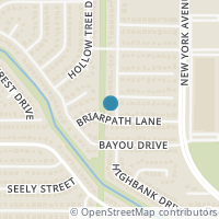 Map location of 4820 Audubon Drive, Arlington, TX 76018