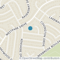 Map location of 9932 Dickens Drive, Benbrook, TX 76126