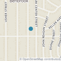 Map location of 1129 Warden St, Benbrook TX 76126