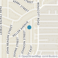 Map location of 1112 Cozby Street E, Benbrook, TX 76126