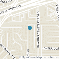 Map location of 4707 Crest Drive, Arlington, TX 76017