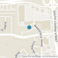 Map location of 4606 Oak Creek Drive, Arlington, TX 76017