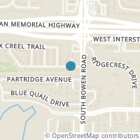 Map location of 2504 Foxpoint Trail, Arlington, TX 76017
