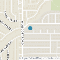 Map location of 1113 Tobie Layne Street, Benbrook, TX 76126