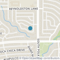 Map location of 6022 Spring Glen Drive, Dallas, TX 75232