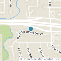 Map location of 4321 Willow Bend Drive, Arlington, TX 76017
