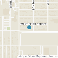 Map location of 1512 W Fuller Avenue, Fort Worth, TX 76115