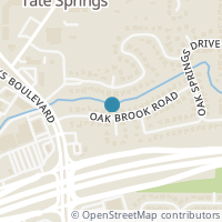 Map location of 5601 Oak Brook Rd, Arlington TX 76016
