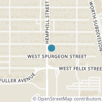 Map location of 4615 Hemphill St, Fort Worth TX 76115