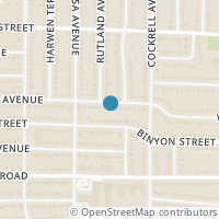 Map location of 3109 W Fuller Avenue, Fort Worth, TX 76133