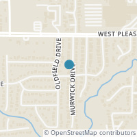 Map location of 4216 Murwick Drive, Arlington, TX 76016