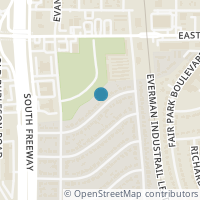 Map location of 1003 E Beddell Street, Fort Worth, TX 76115