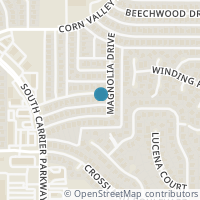 Map location of 409 Hemlock Drive, Grand Prairie, TX 75052