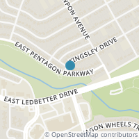 Map location of 1335 E Pentagon Pkwy, Dallas TX 75216