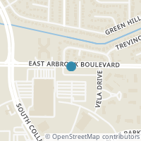 Map location of 1217 Alisa Ln, Arlington TX 76014