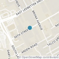 Map location of 2216 56th Street, Dallas, TX 75241