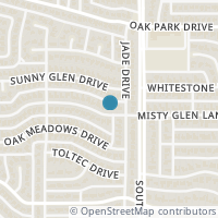 Map location of 1121 Misty Glen Ln, Dallas TX 75232