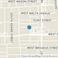 Map location of 801 W Anthony Street, Fort Worth, TX 76115