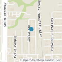 Map location of 4113 Fry Street, Fort Worth, TX 76115