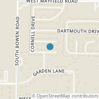 Map location of 2309 Norwich Court, Arlington, TX 76015