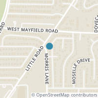 Map location of 3608 Lasalle Drive, Arlington, TX 76016