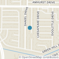 Map location of 3432 Mayflower Court, Arlington, TX 76014