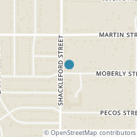 Map location of 3605 Moberly Street, Fort Worth, TX 76119