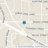 Map location of 2508 Rodeo Street, Fort Worth, TX 76119
