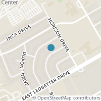 Map location of 2367 Blue Creek Drive, Dallas, TX 75216