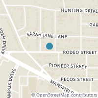 Map location of 2513 Rodeo Street, Fort Worth, TX 76119