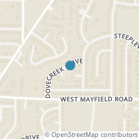 Map location of 3407 Dovecreek Drive, Arlington, TX 76016