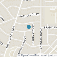 Map location of 3504 Corto Avenue, Fort Worth, TX 76109